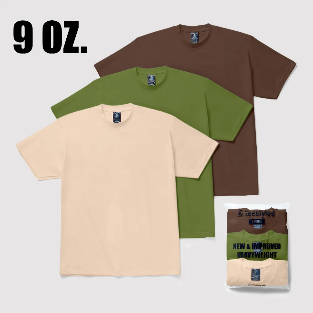 3-PACK | 9 OZ. MAX WEIGHT T-SHIRTS