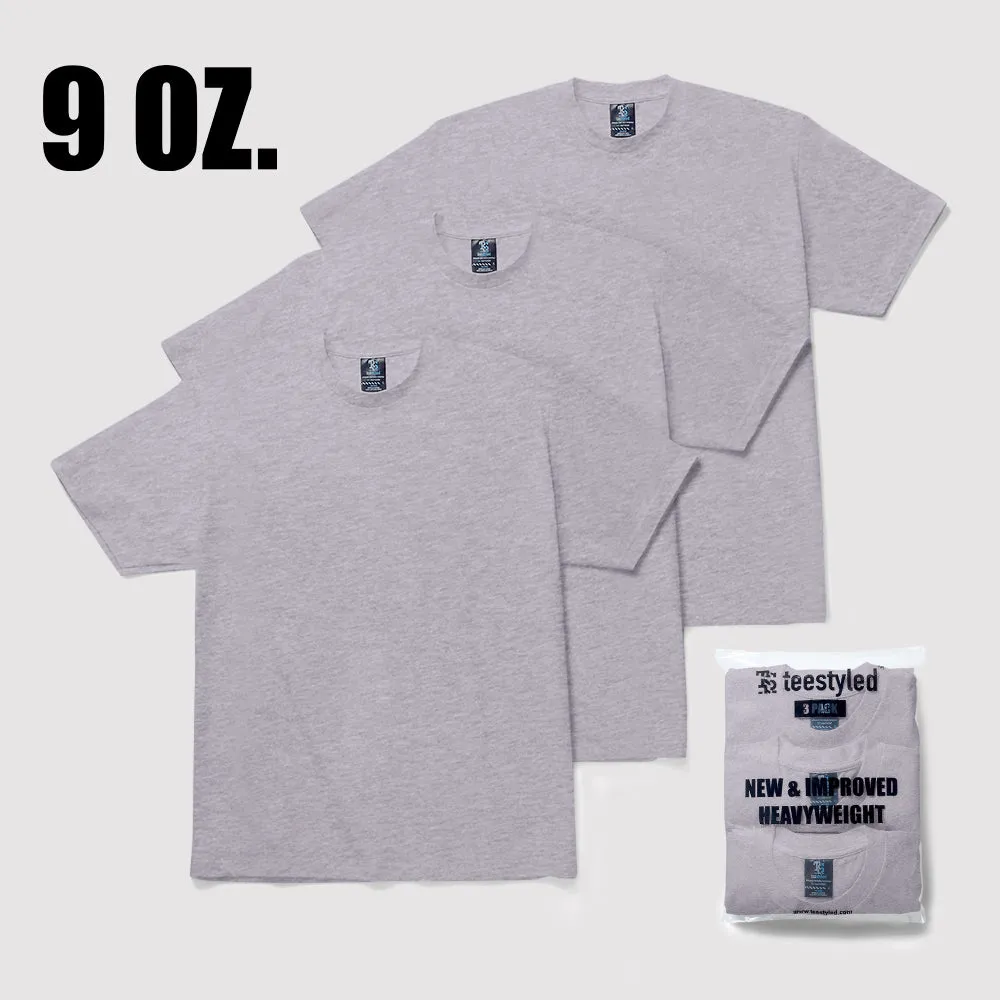 3-PACK | 9 OZ. MAX WEIGHT T-SHIRTS