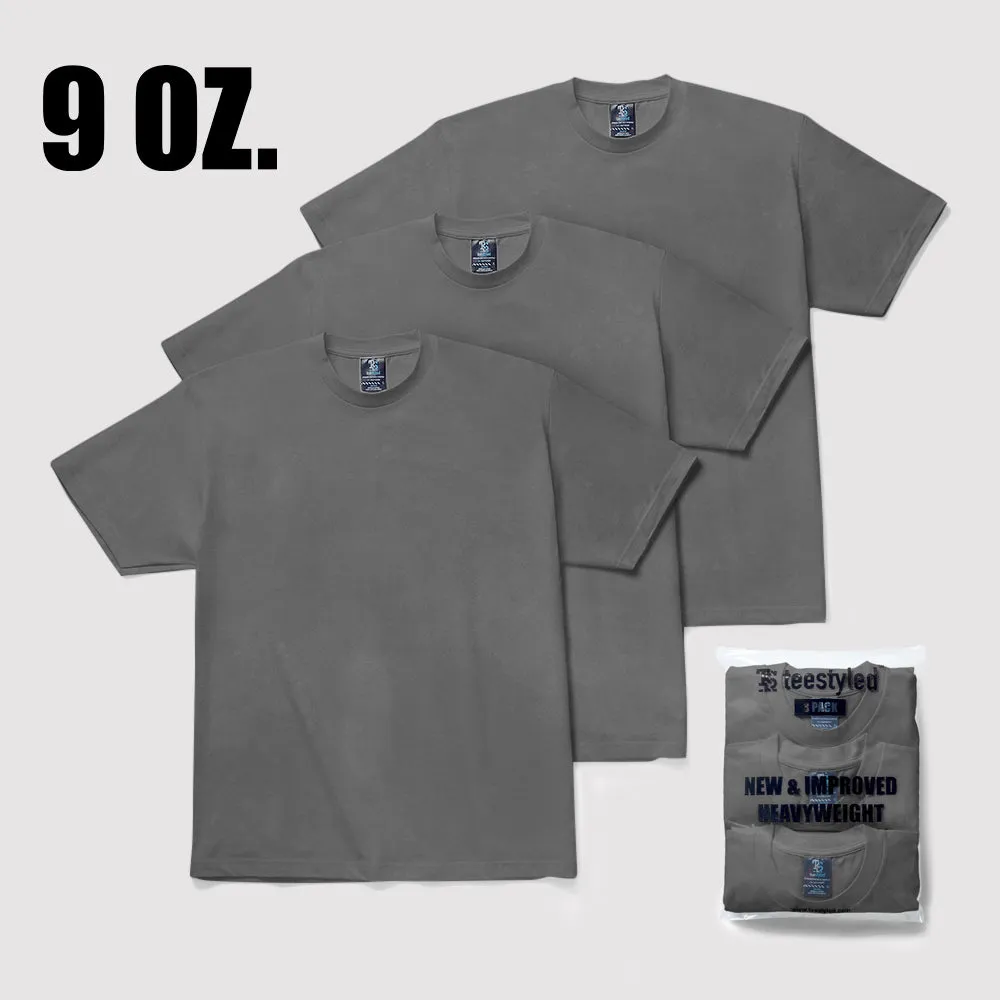 3-PACK | 9 OZ. MAX WEIGHT T-SHIRTS