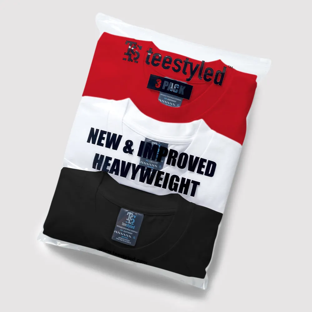 3-PACK | 9 OZ. MAX WEIGHT T-SHIRTS