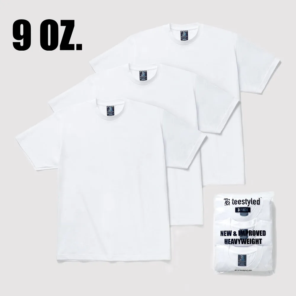 3-PACK | 9 OZ. MAX WEIGHT T-SHIRTS