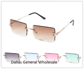 Adults Trendy Rectangular Sunglasses Wholesale