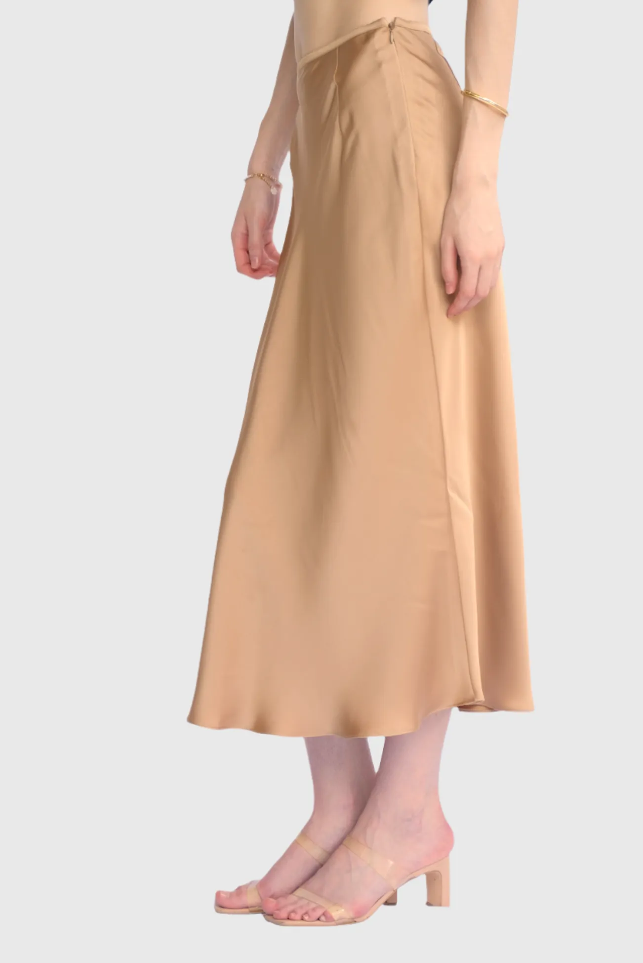 Alexa Silk Midi Skirt