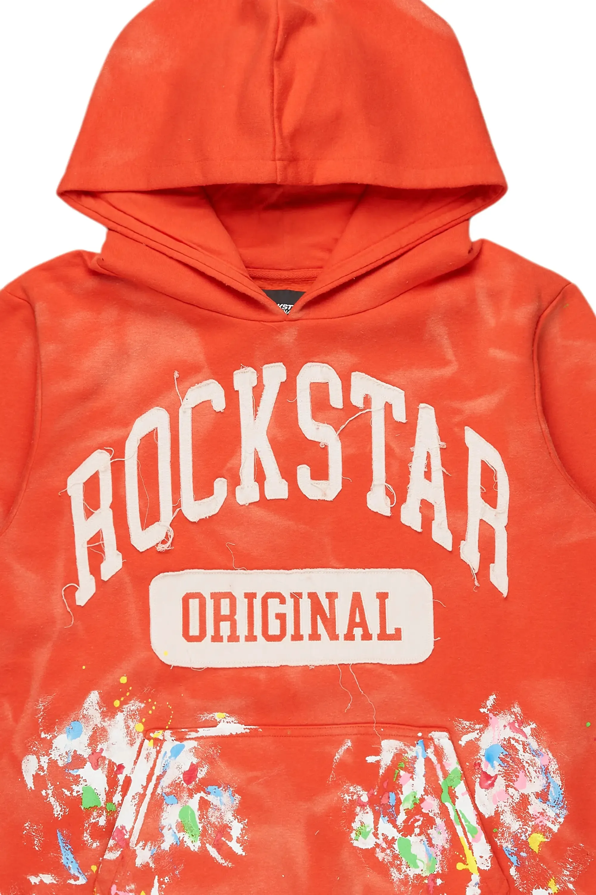 Balta Orange Graphic Painter Hoodie