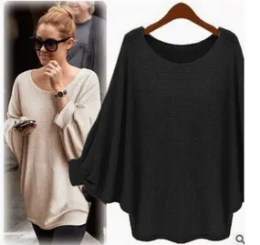 Batwing Sleeve Loose Trendy Tops Sweater