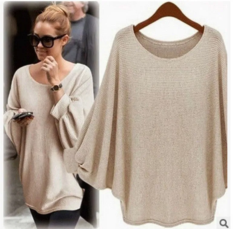 Batwing Sleeve Loose Trendy Tops Sweater