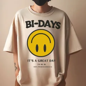 Bi Days Smiley classic tee