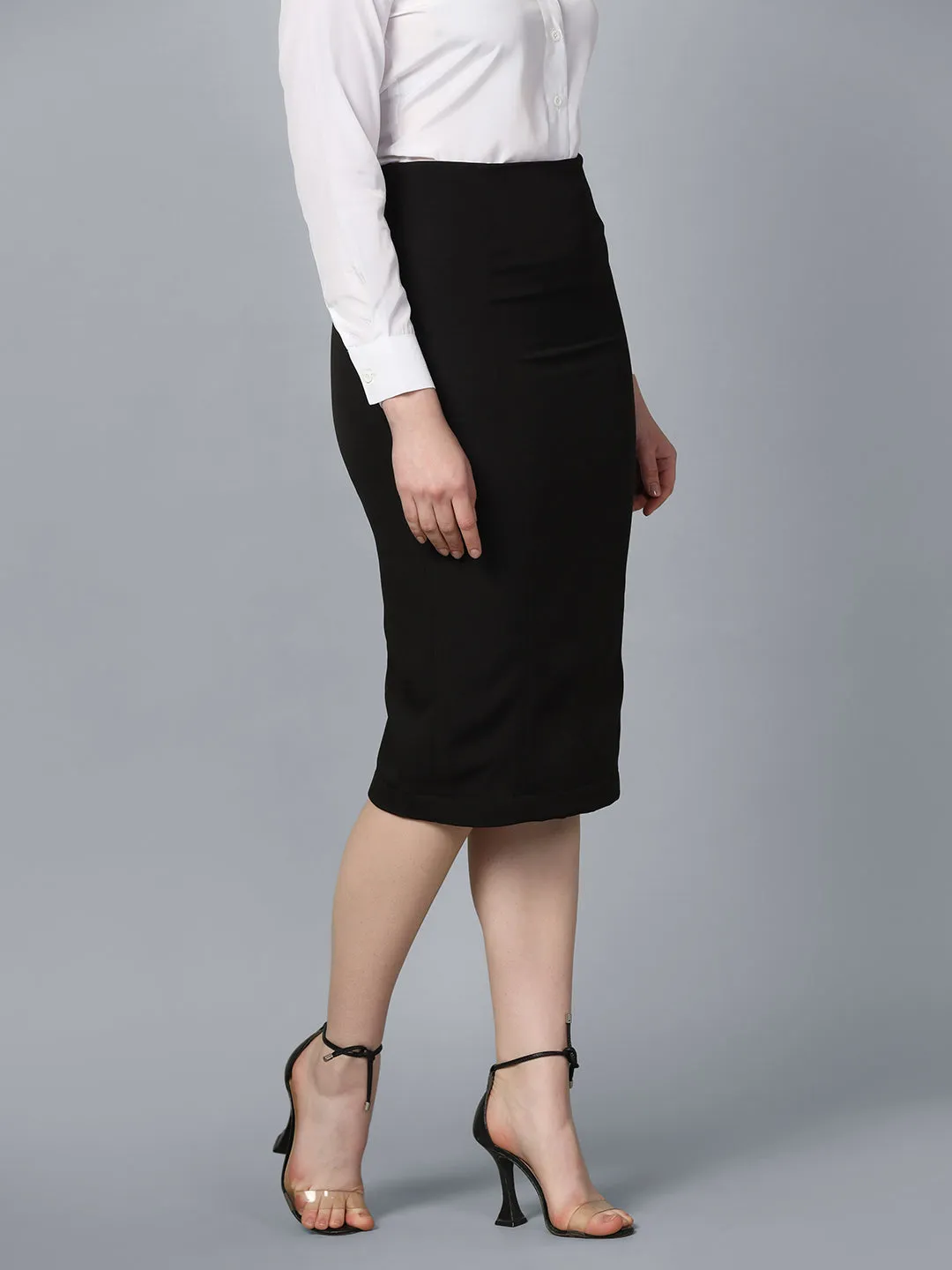 Black HazelWood Straight Skirt