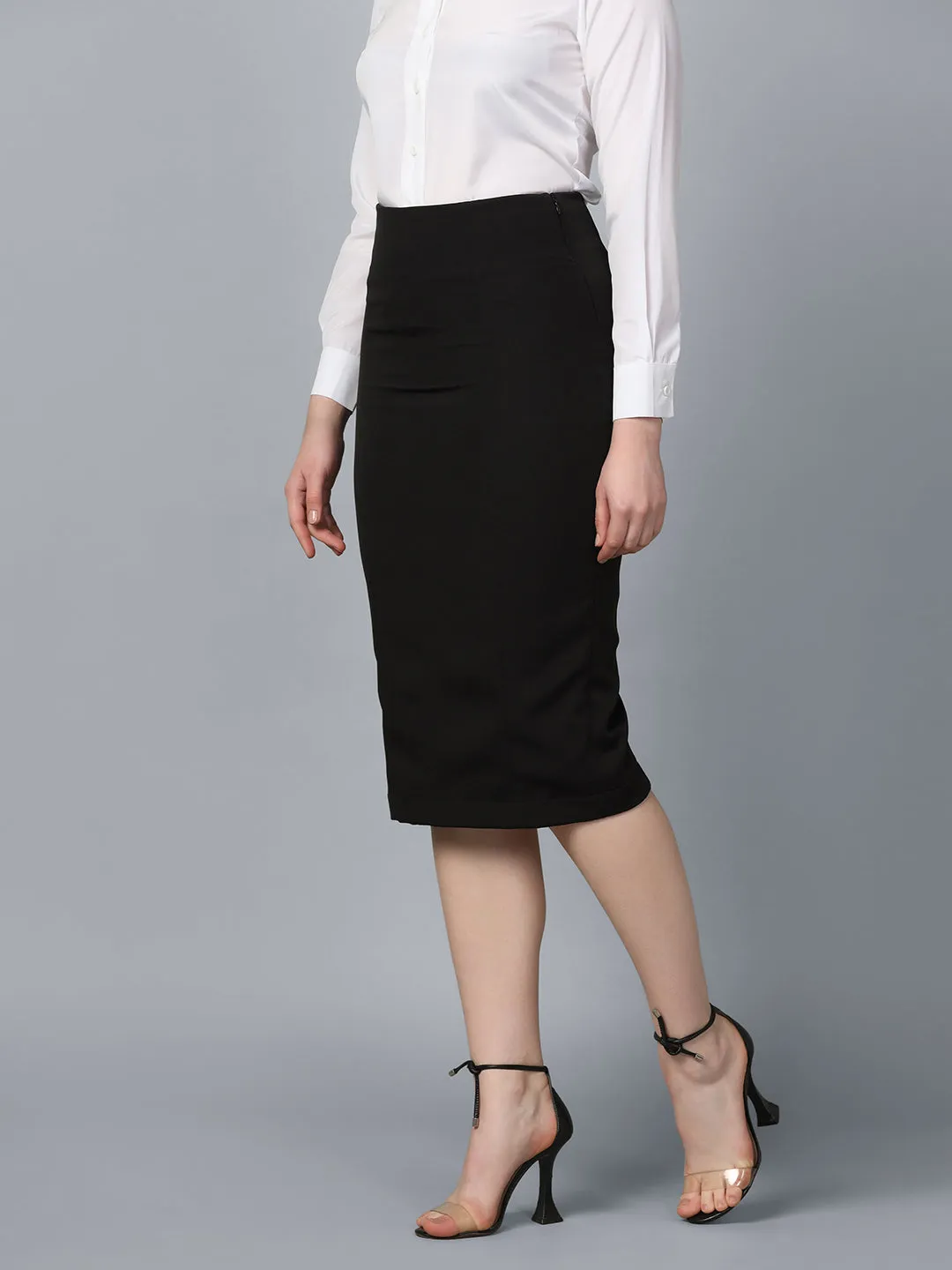 Black HazelWood Straight Skirt