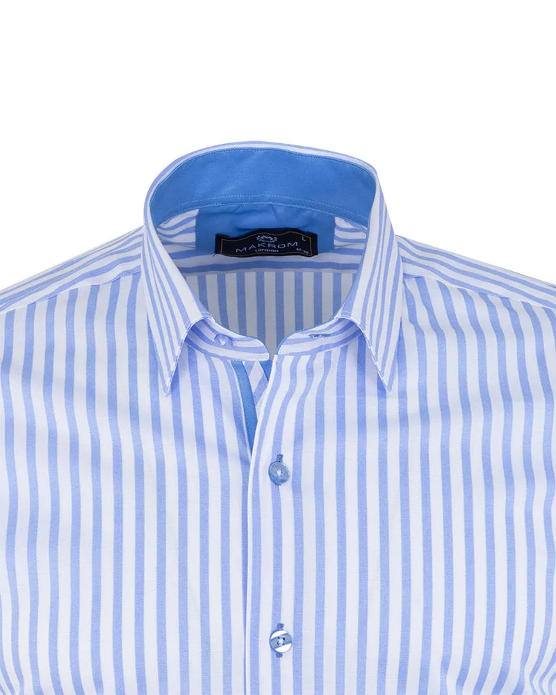 Blue Stripe Classic Men's Shirt