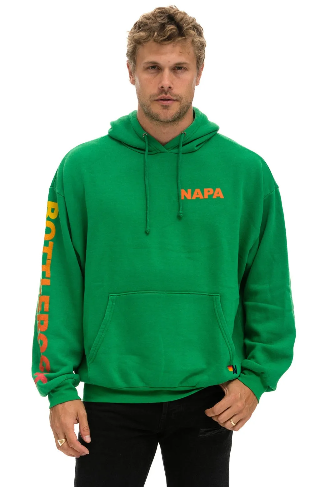 BOTTLEROCK 2024 RELAXED PULLOVER HOODIE - KELLY GREEN