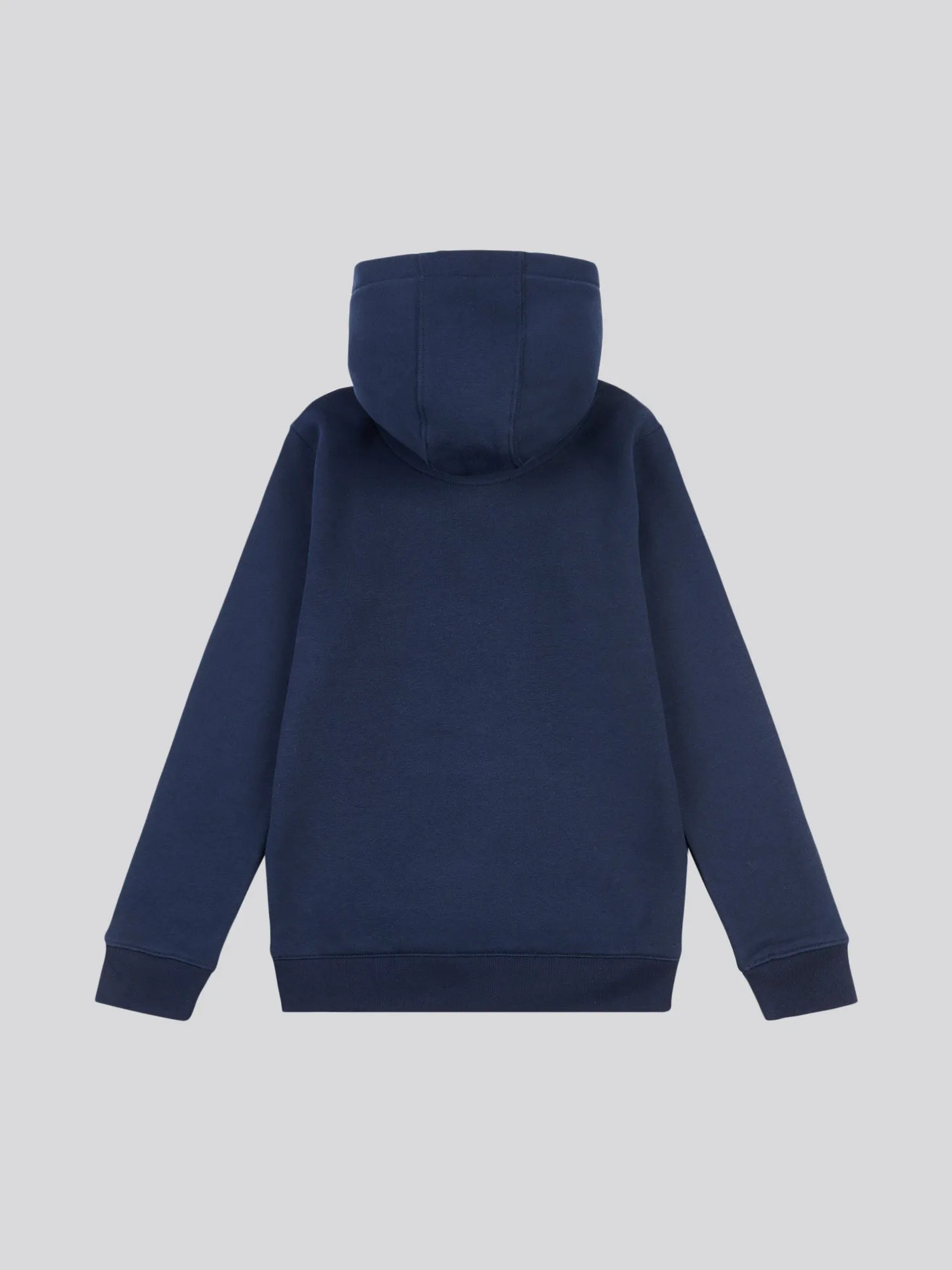 Boys Crest Graphic Hoodie in Dark Sapphire Navy