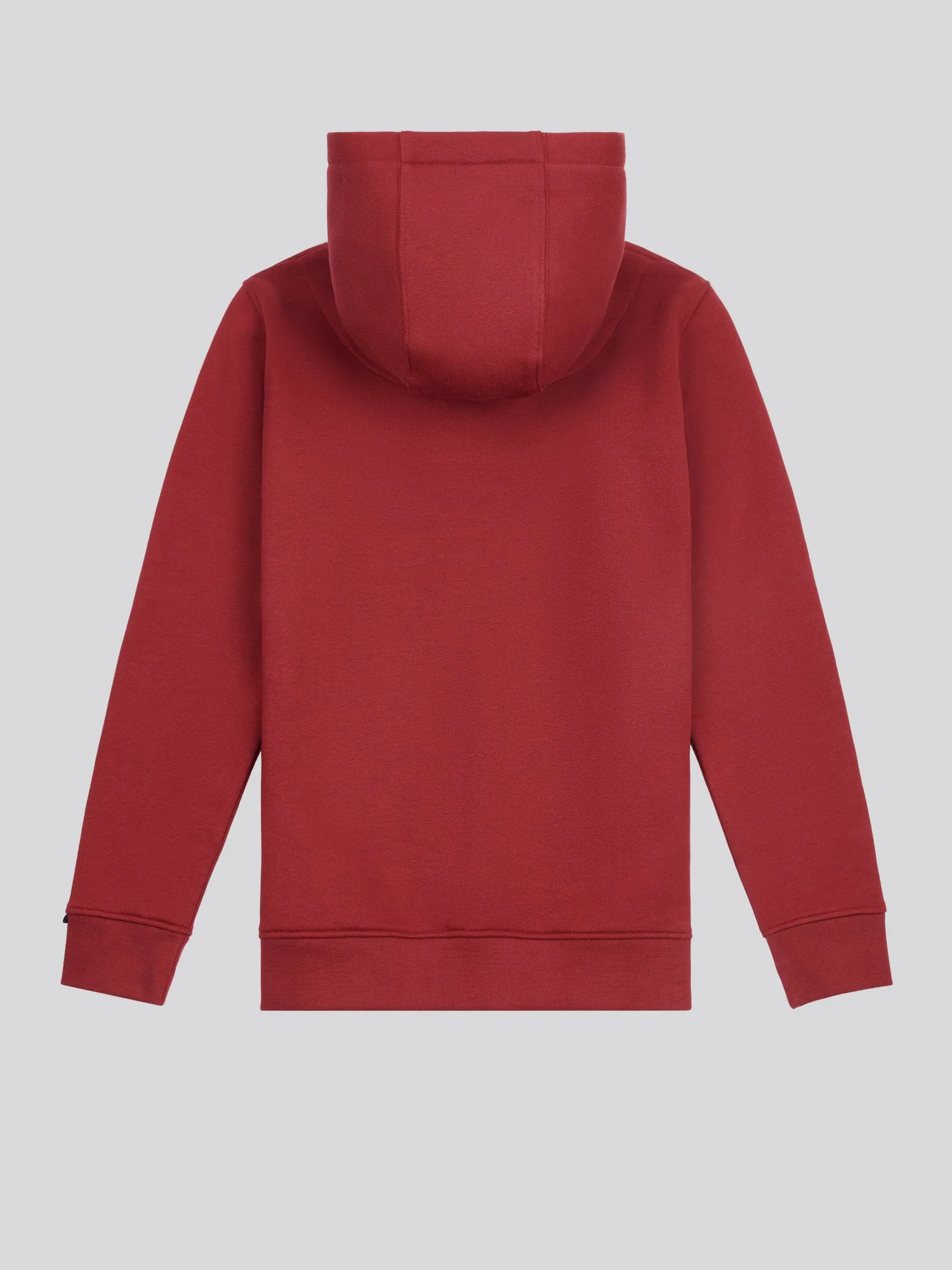 Boys Double Horsemen Brush Back Hoodie in Tibetan Red