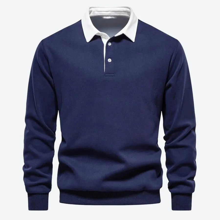 Classic Long-Sleeve Polo Shirts