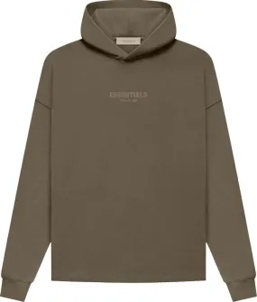 Fear of God Essentials Relaxed Hoodie 'Wood', brown