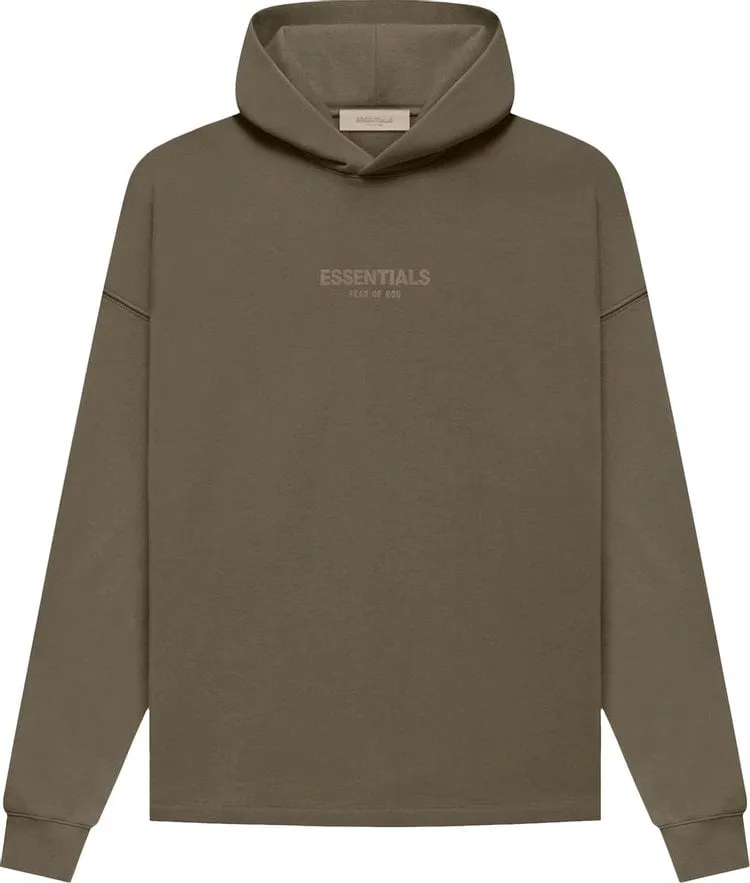 Fear of God Essentials Relaxed Hoodie 'Wood', brown