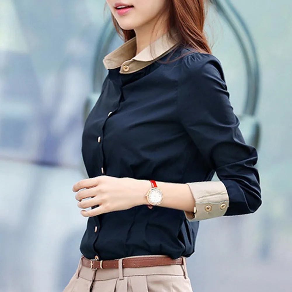 Florence - Sleek Office Waist-Tight Blouse for Women