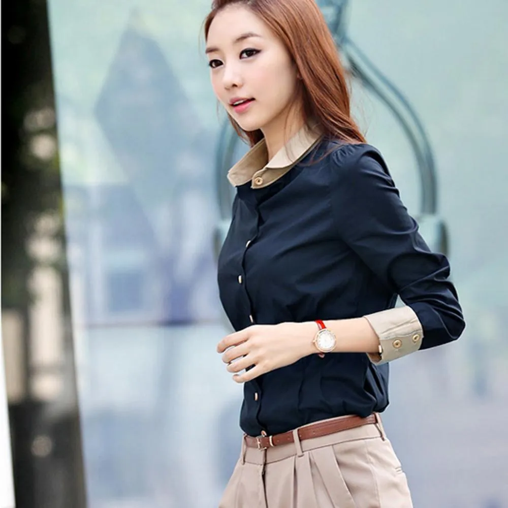 Florence - Sleek Office Waist-Tight Blouse for Women