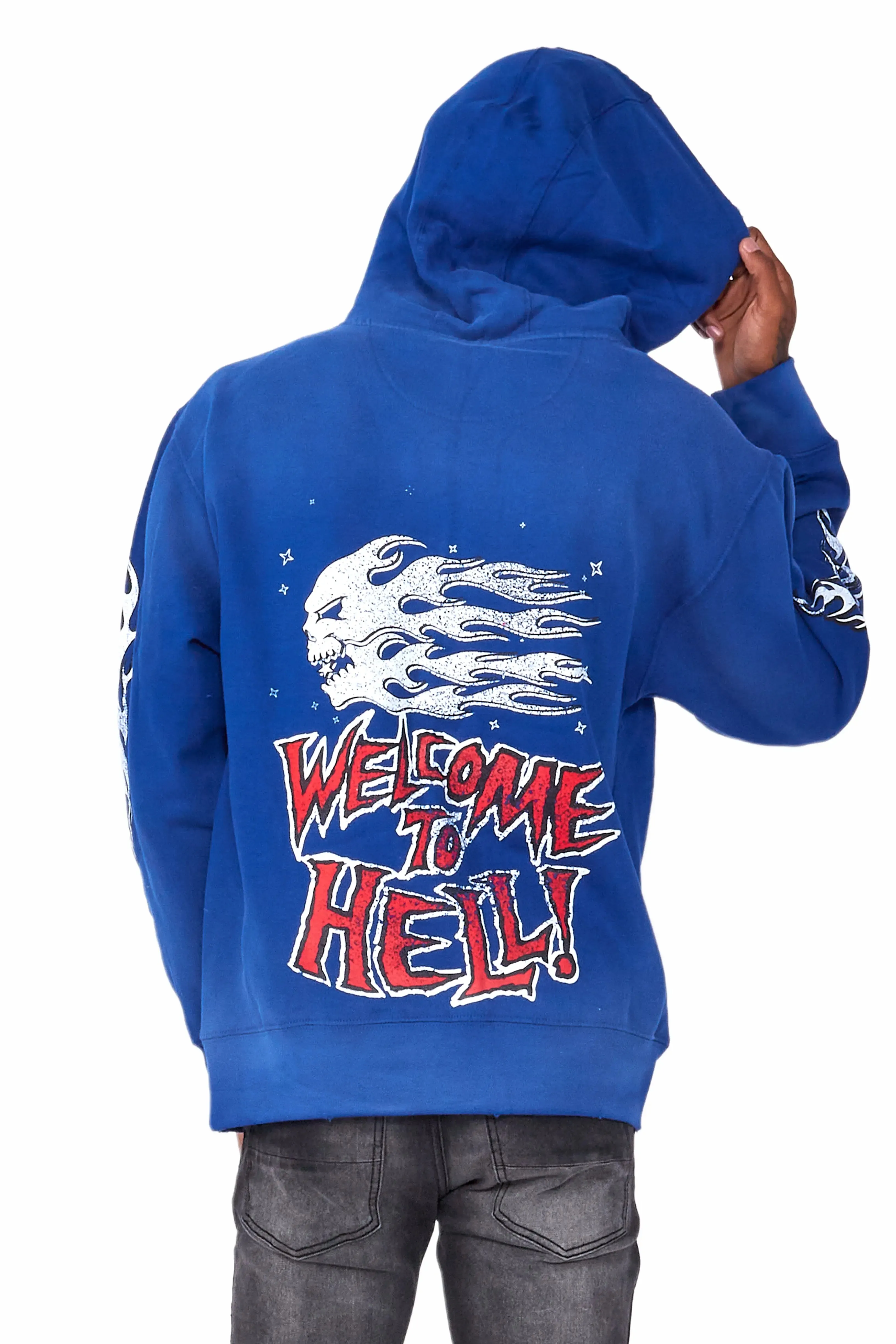 Gaston Royal Blue Graphic Hoodie