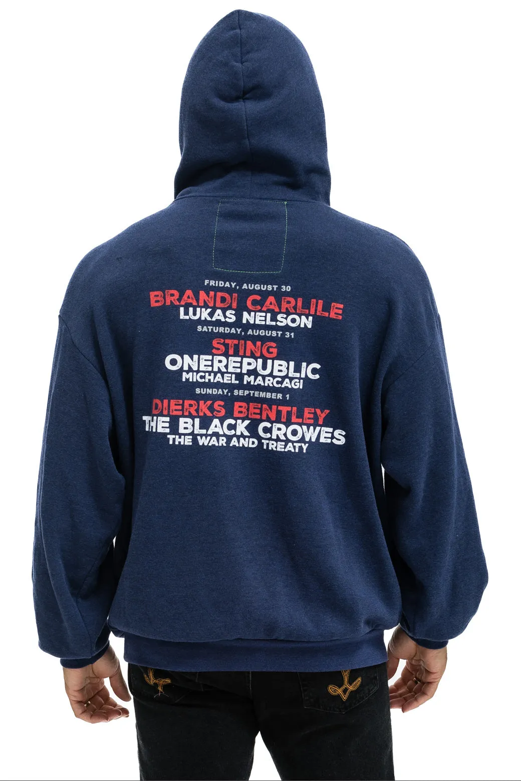 JAZZ ASPEN SNOWMASS 2024 PULLOVER HOODIE RELAXED - NAVY