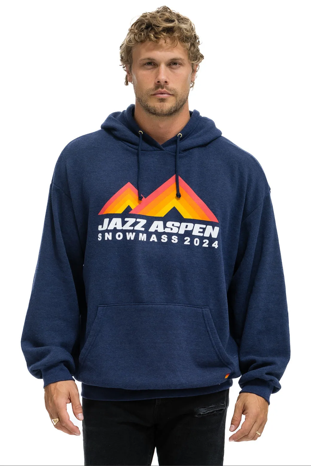 JAZZ ASPEN SNOWMASS 2024 PULLOVER HOODIE RELAXED - NAVY