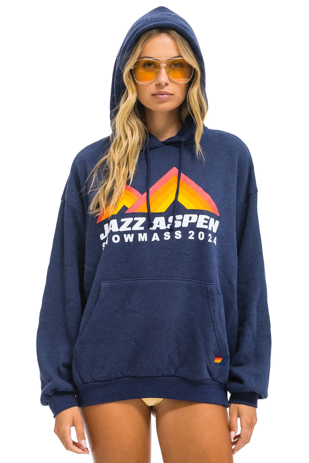 JAZZ ASPEN SNOWMASS 2024 PULLOVER HOODIE RELAXED - NAVY