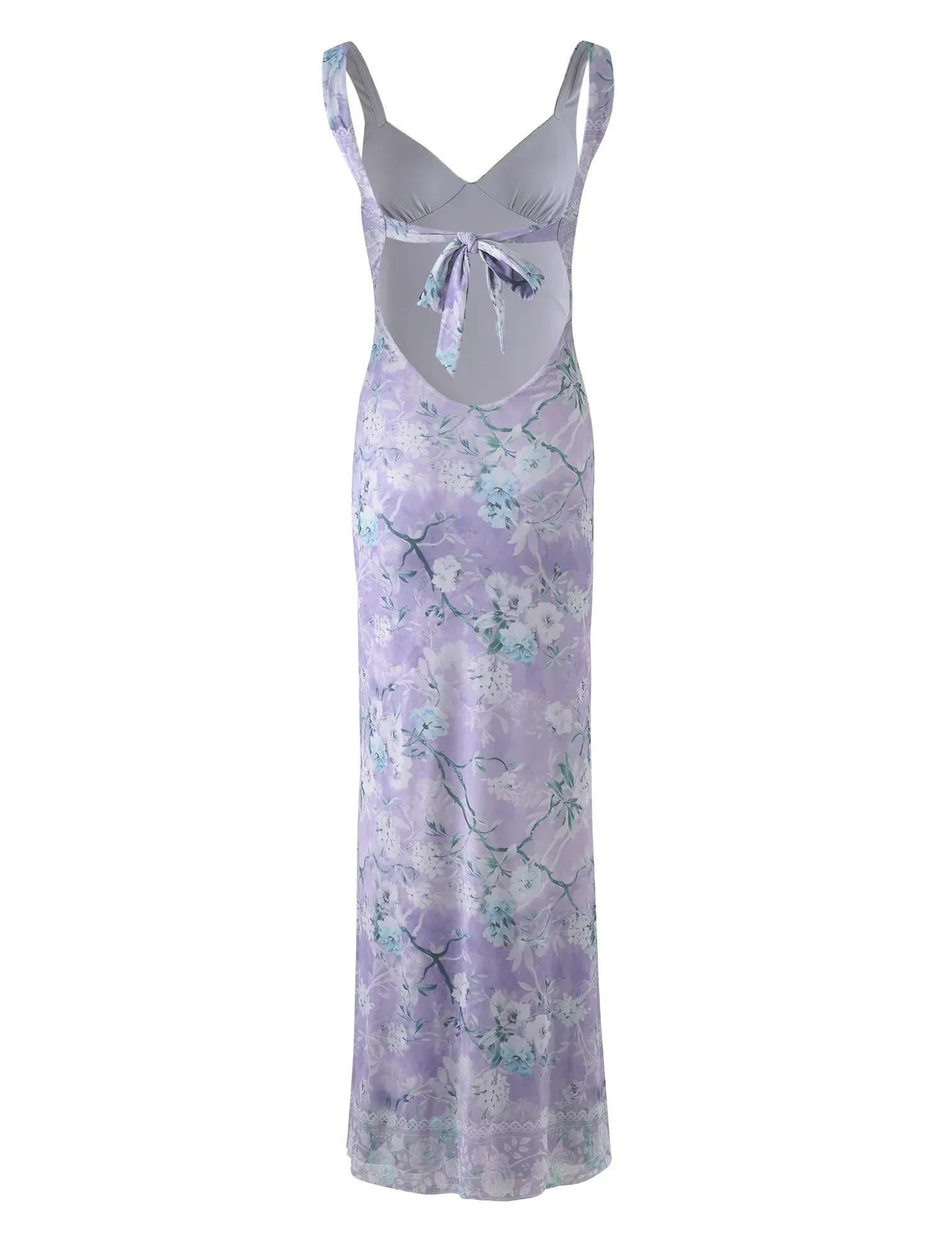 Juliette - Purple Floral Maxi Dress