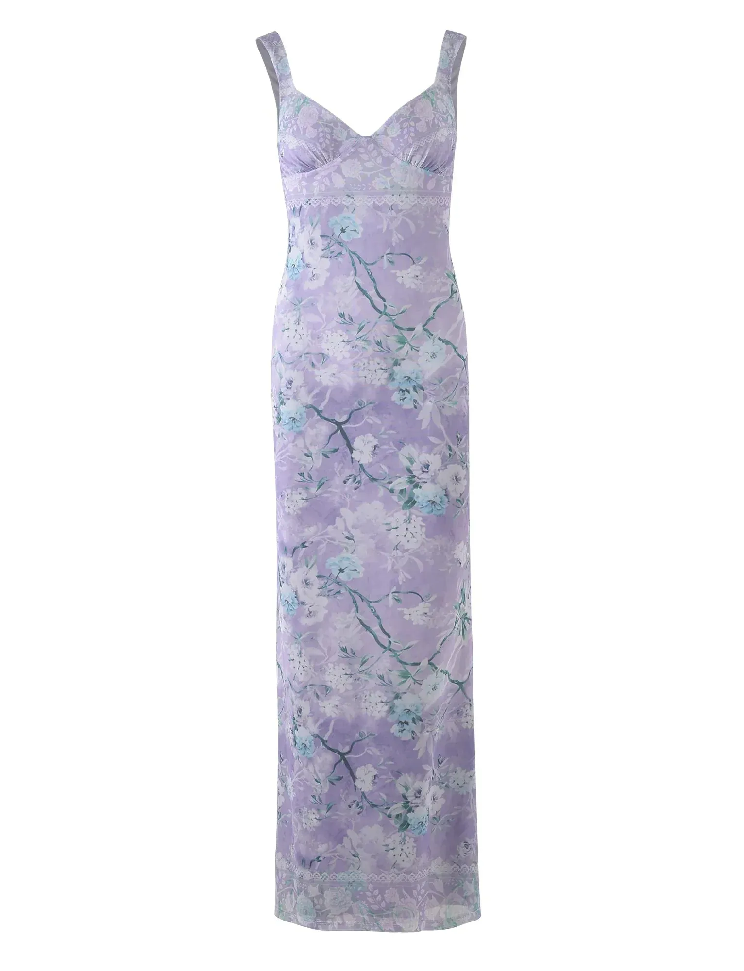 Juliette - Purple Floral Maxi Dress