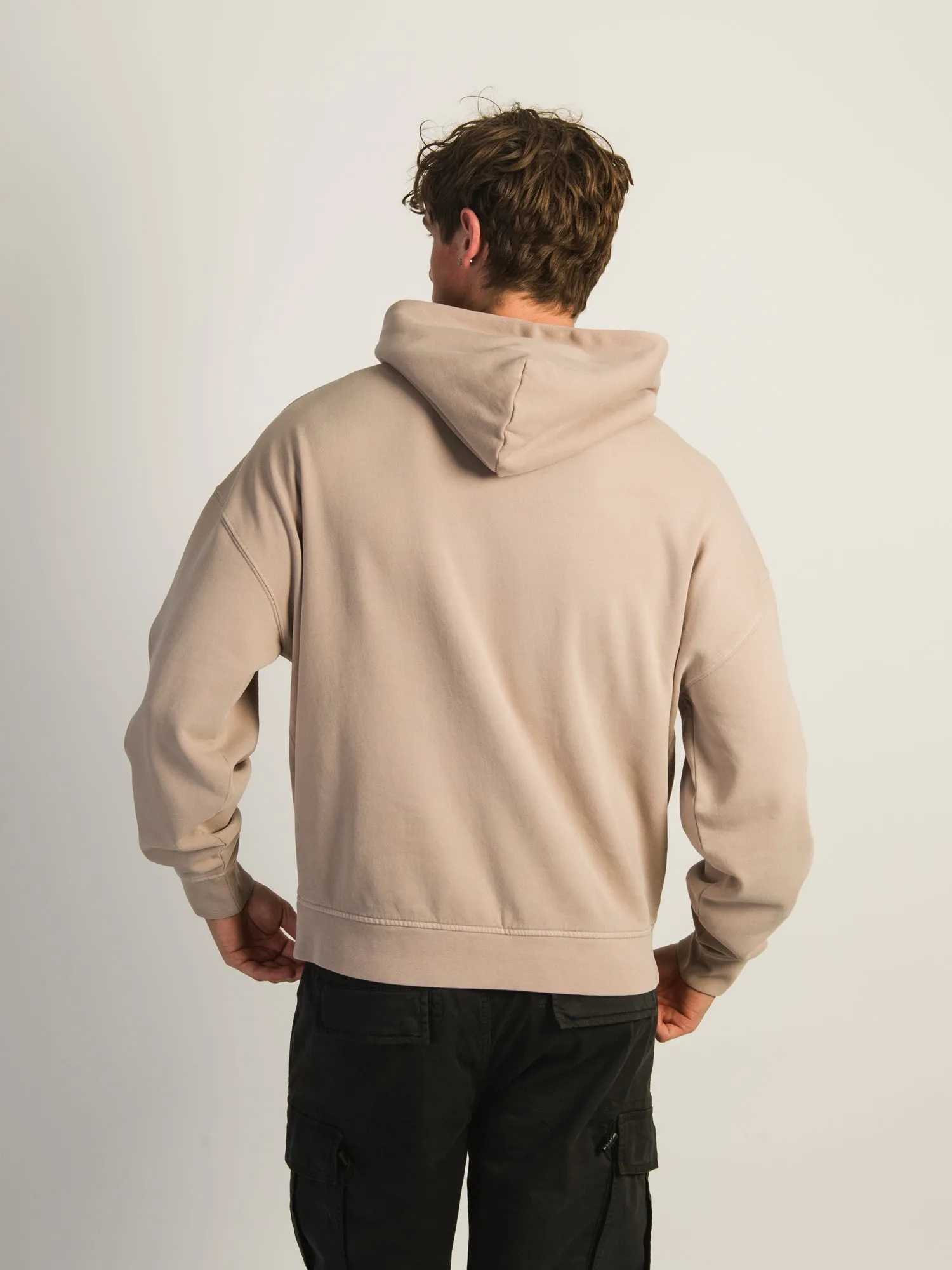 KOLBY RELAXED FIT HOODIE - PEBBLE