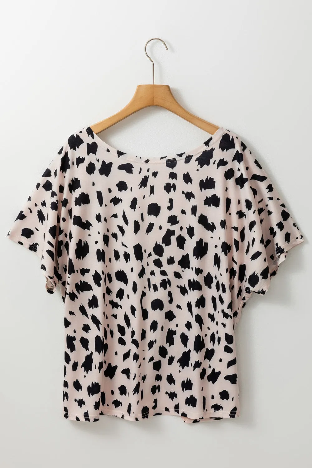 Leopard Print Twist Plus Size Top