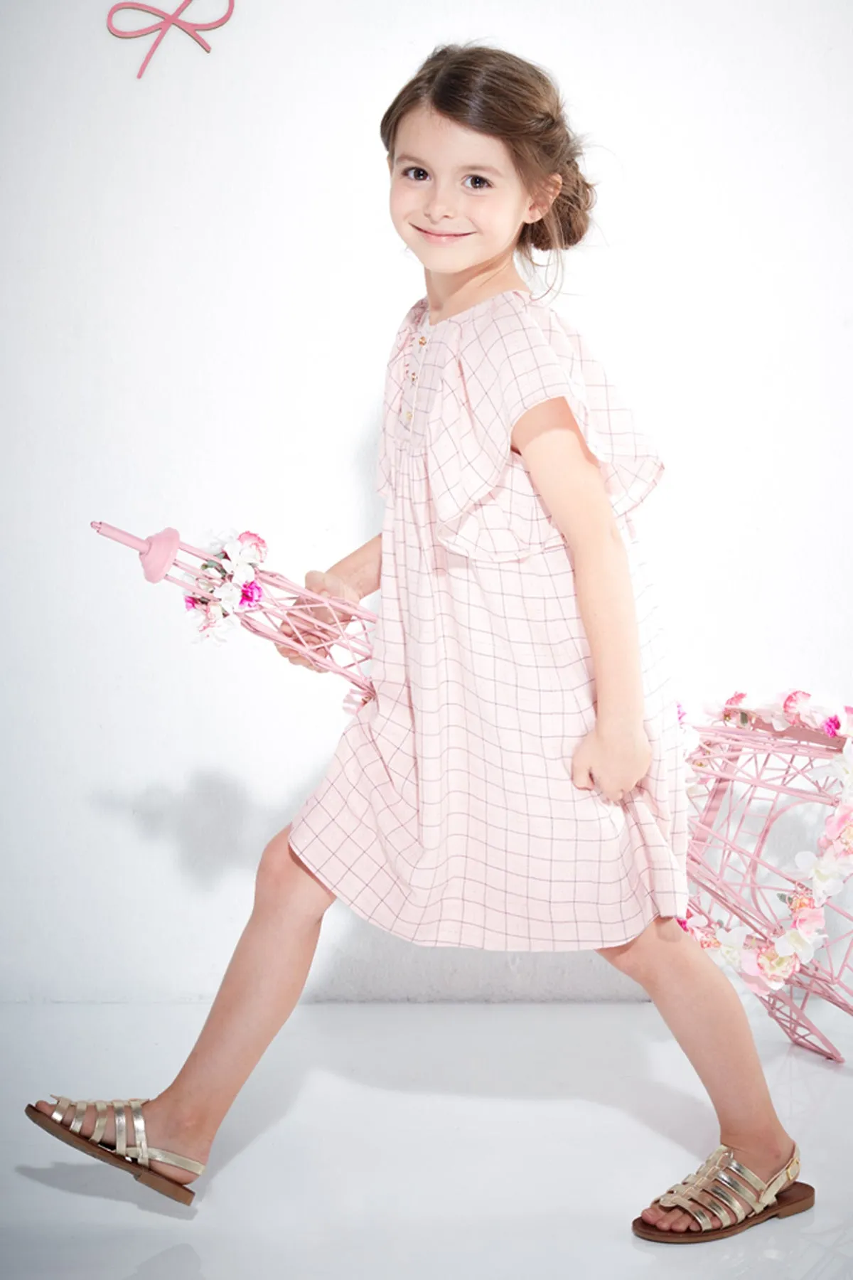 Lili Gaufrette Galia Girls Dress (Size 2 left))