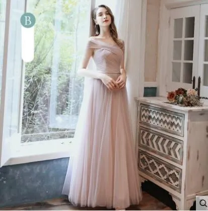 Long Mismatched Elegant Bridesmaid Dresses