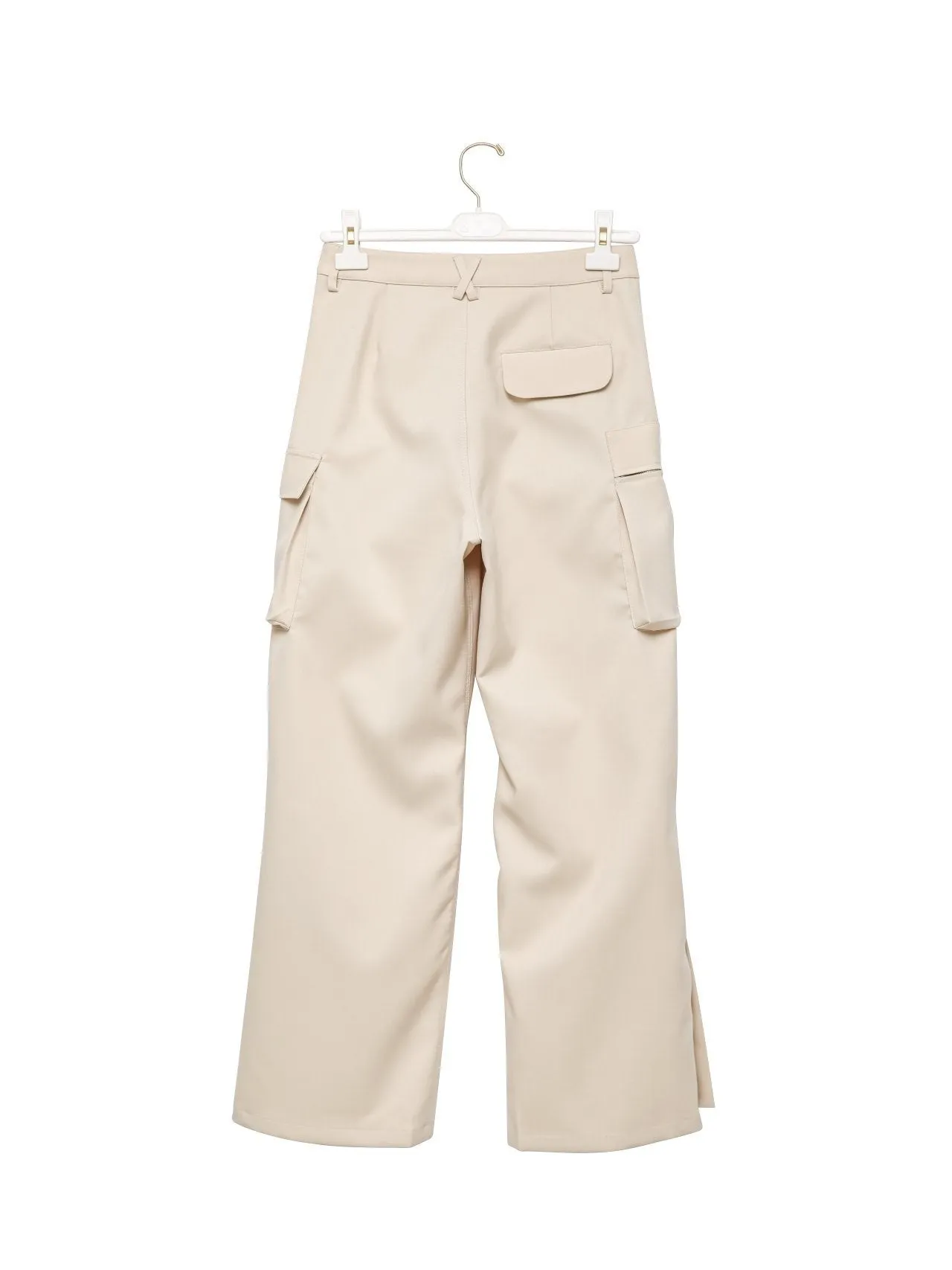 LUXE HEAVY TEXTURE WIDE CARGO PANTS