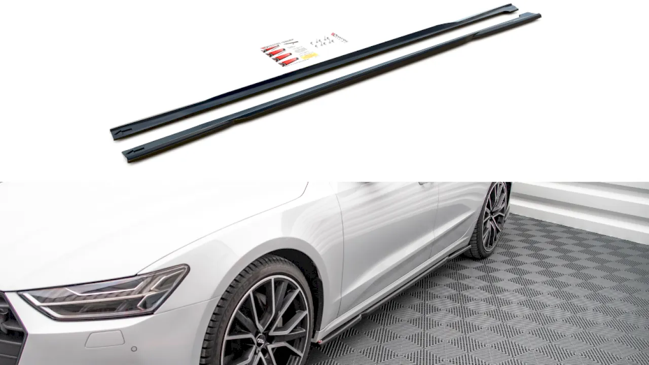 Maxton Design - SIDE SKIRTS DIFFUSERS AUDI A7 C8 (2018-)