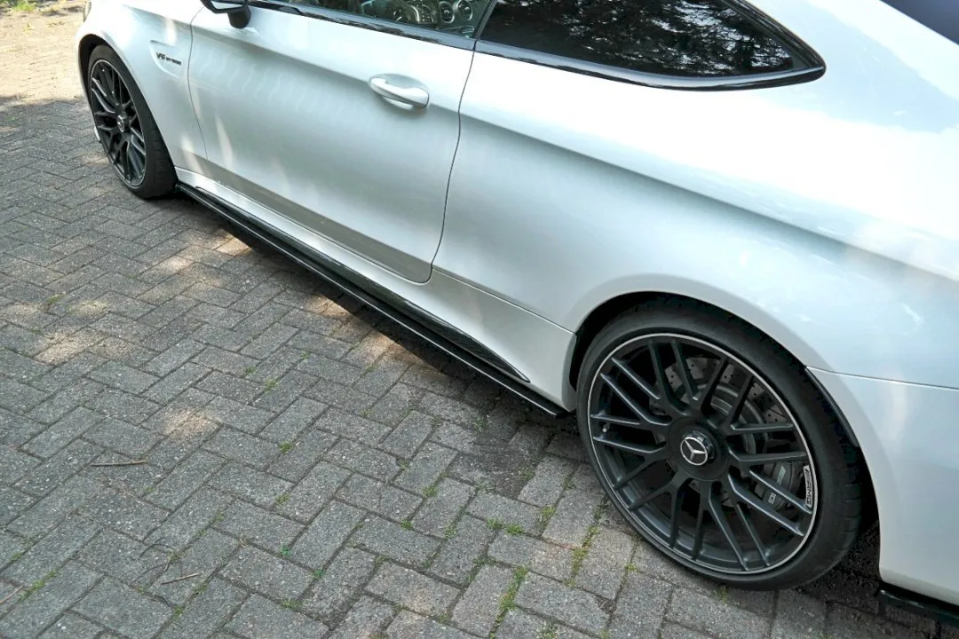 Maxton Design - SIDE SKIRTS SPLITTERS MERCEDES C 205 63 AMG COUPE (2016-2018)