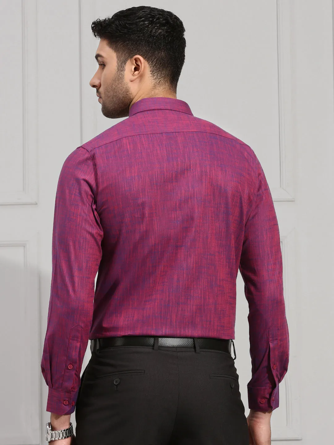 Men 100% Cotton Shirt Purple CL2 GT4