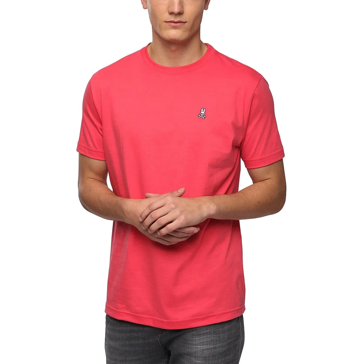 Men's PSYCHO BUNNY - "CLASSIC T-SHIRT" in Currant