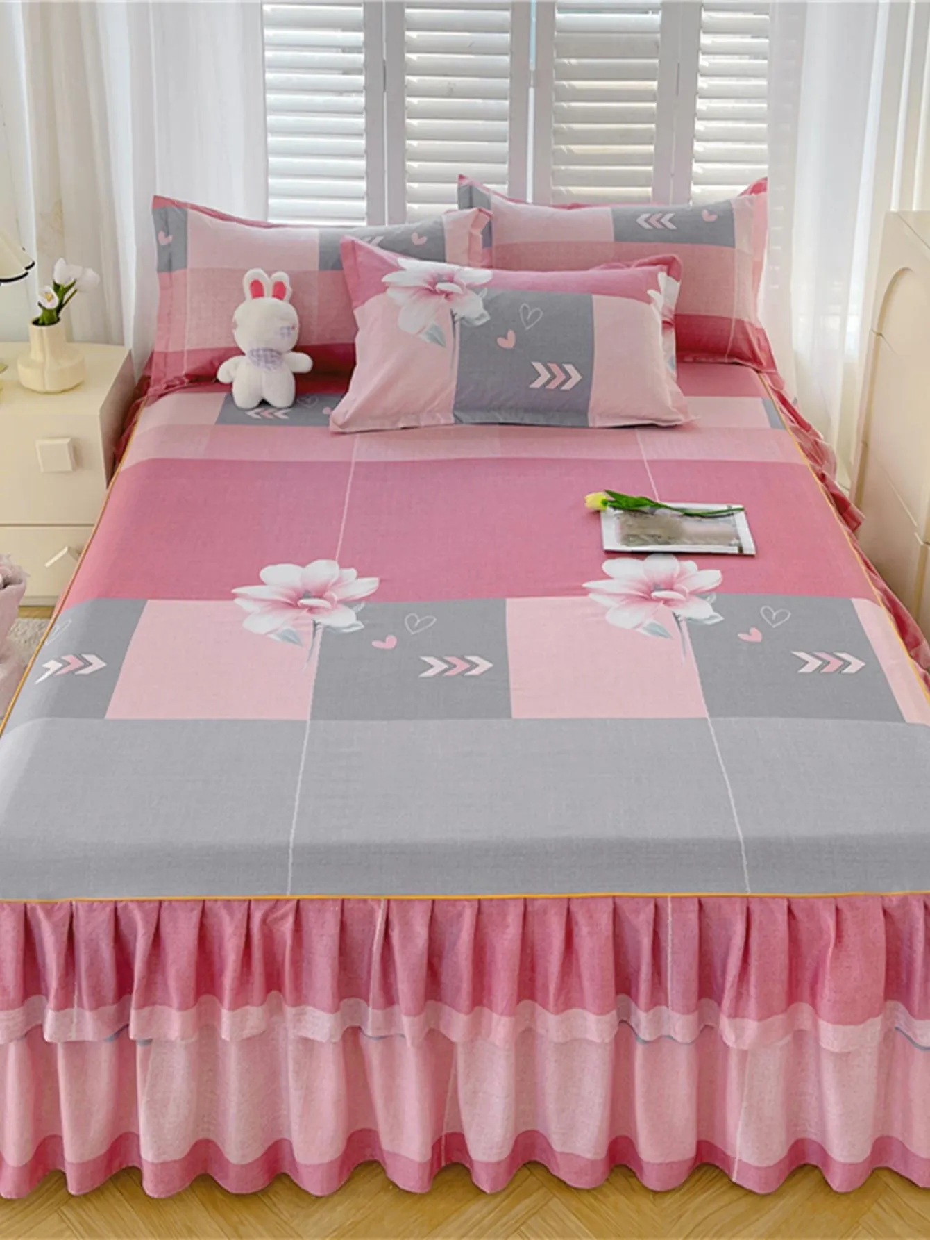 Modern Style Bed Skirt In Multiple Colors With Thickened, Brushed & Skin-friendly Softness