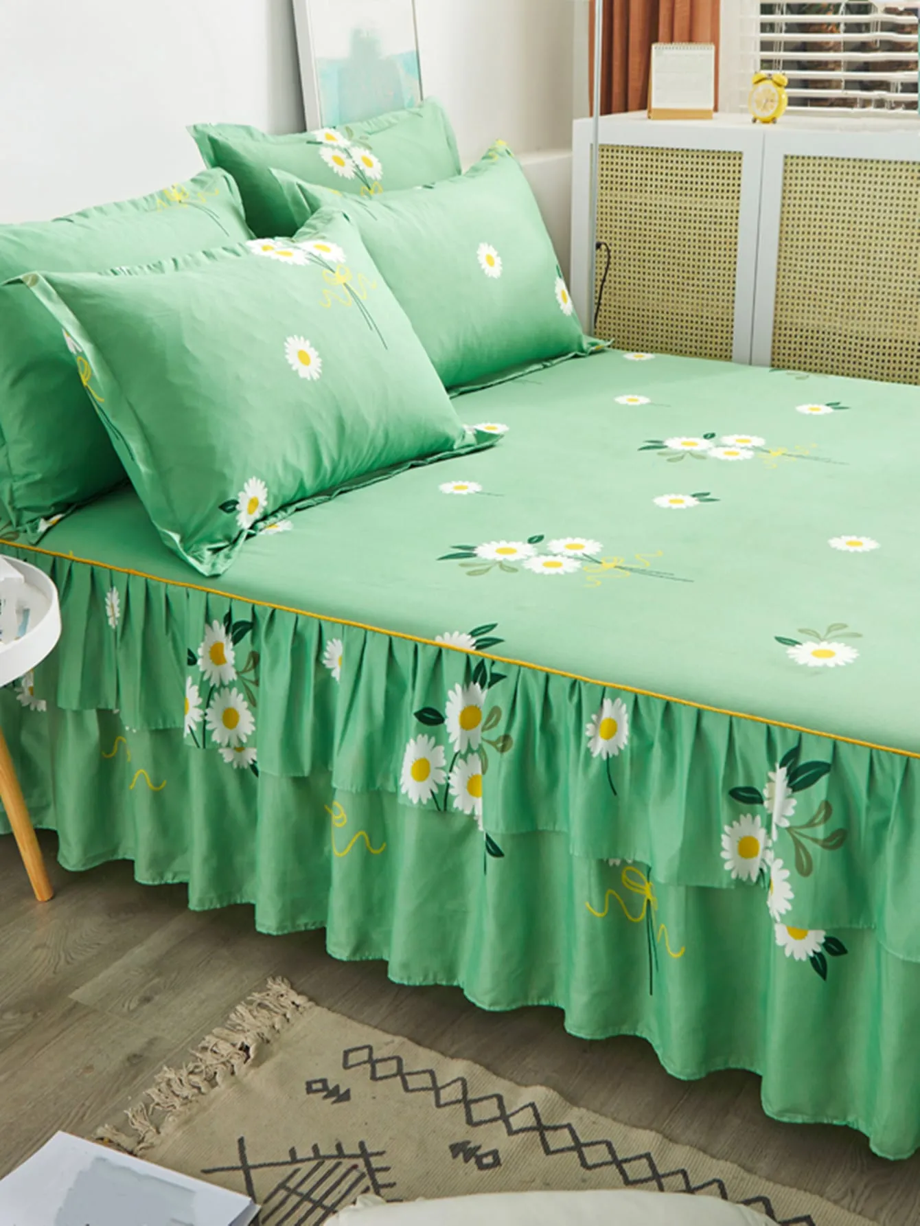 Modern Style Bed Skirt In Multiple Colors With Thickened, Brushed & Skin-friendly Softness