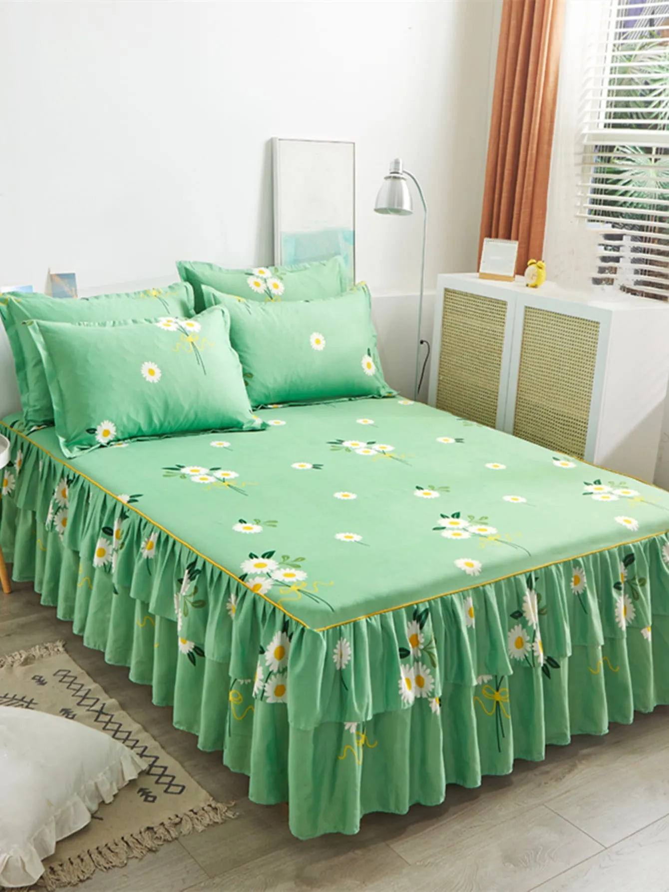 Modern Style Bed Skirt In Multiple Colors With Thickened, Brushed & Skin-friendly Softness