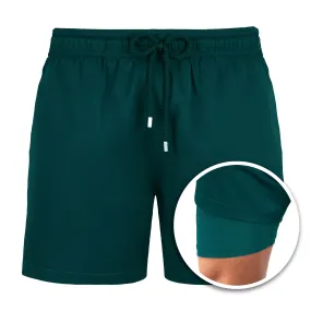 Night Green - Mid-Length Hybrid Short