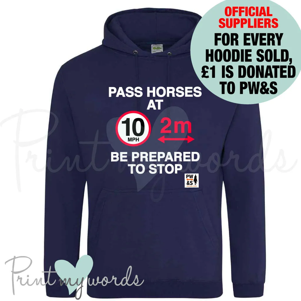 Official PW&S Unisex Informative Equestrian Road Safety Hoodie