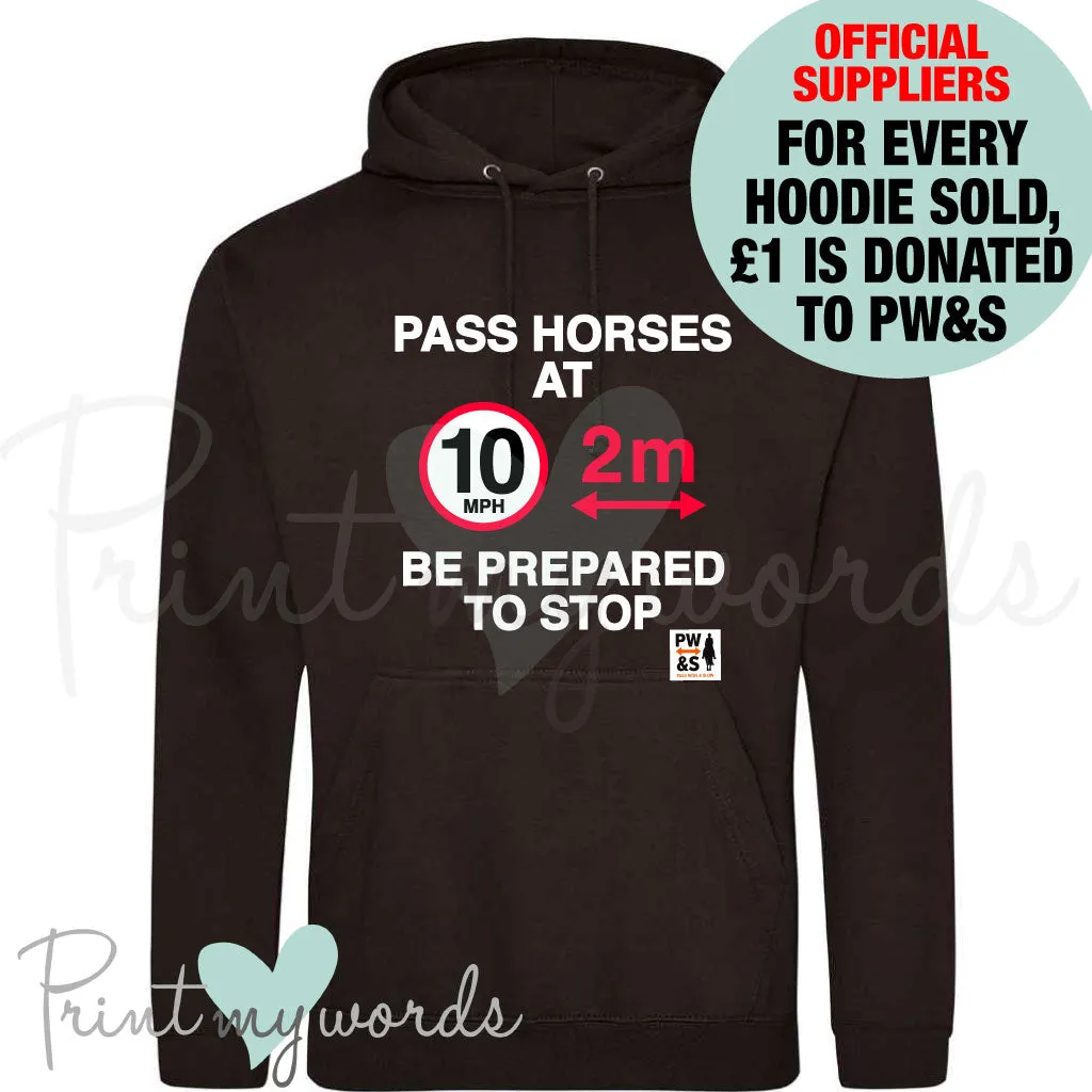 Official PW&S Unisex Informative Equestrian Road Safety Hoodie