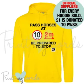 Official PW&S Unisex Informative Equestrian Road Safety Hoodie