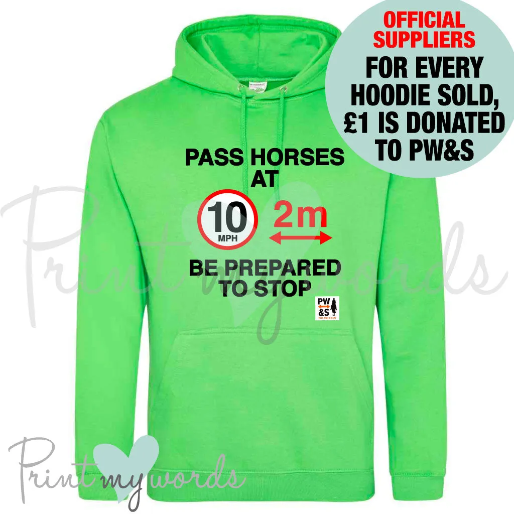 Official PW&S Unisex Informative Equestrian Road Safety Hoodie