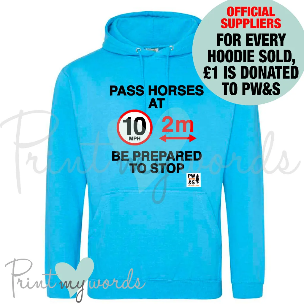 Official PW&S Unisex Informative Equestrian Road Safety Hoodie