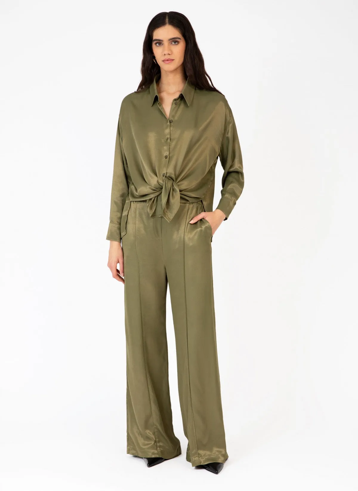 OLIVE GREEN CHIC PANTS