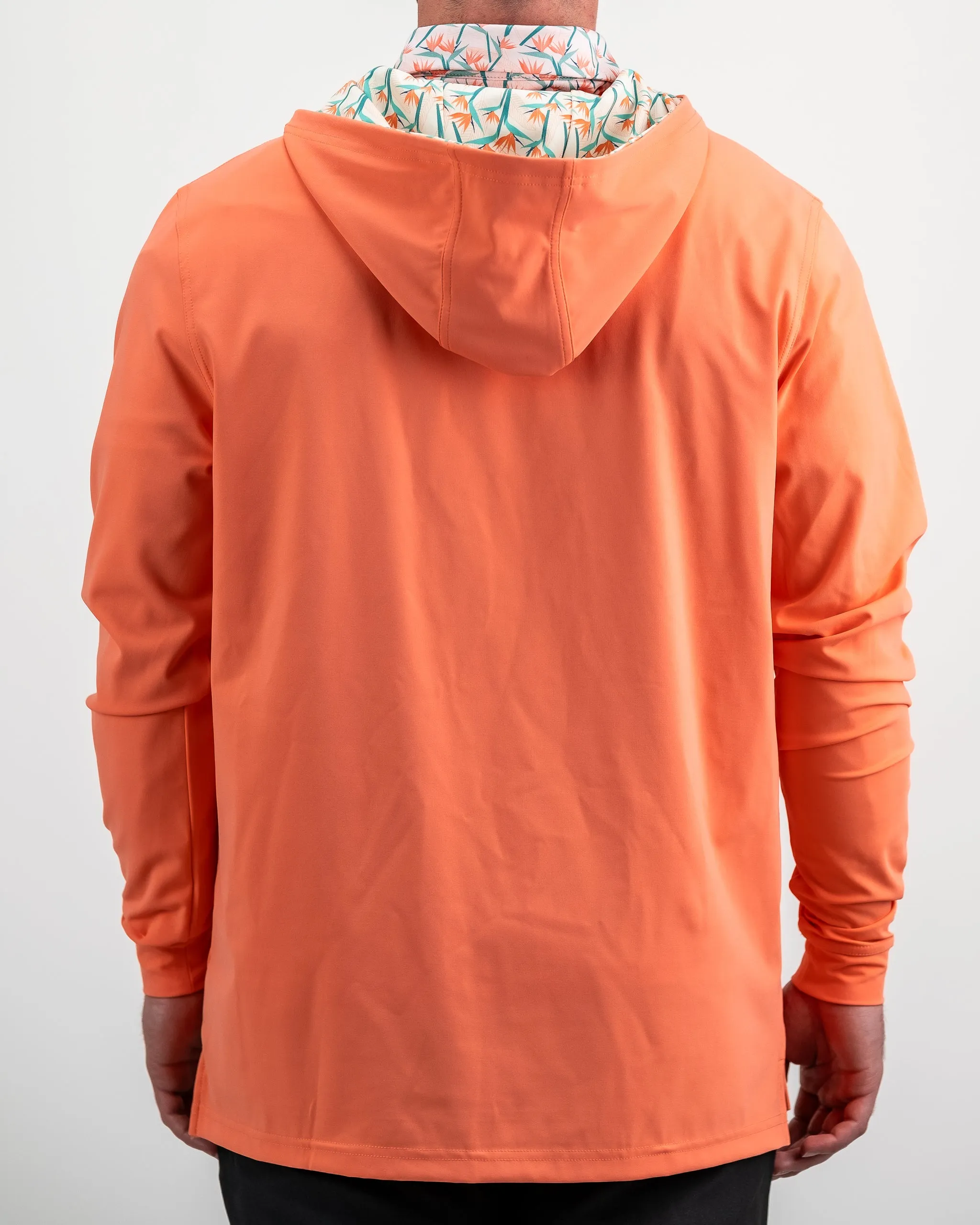 Performance Golf Hoodie - Birds of Paradise