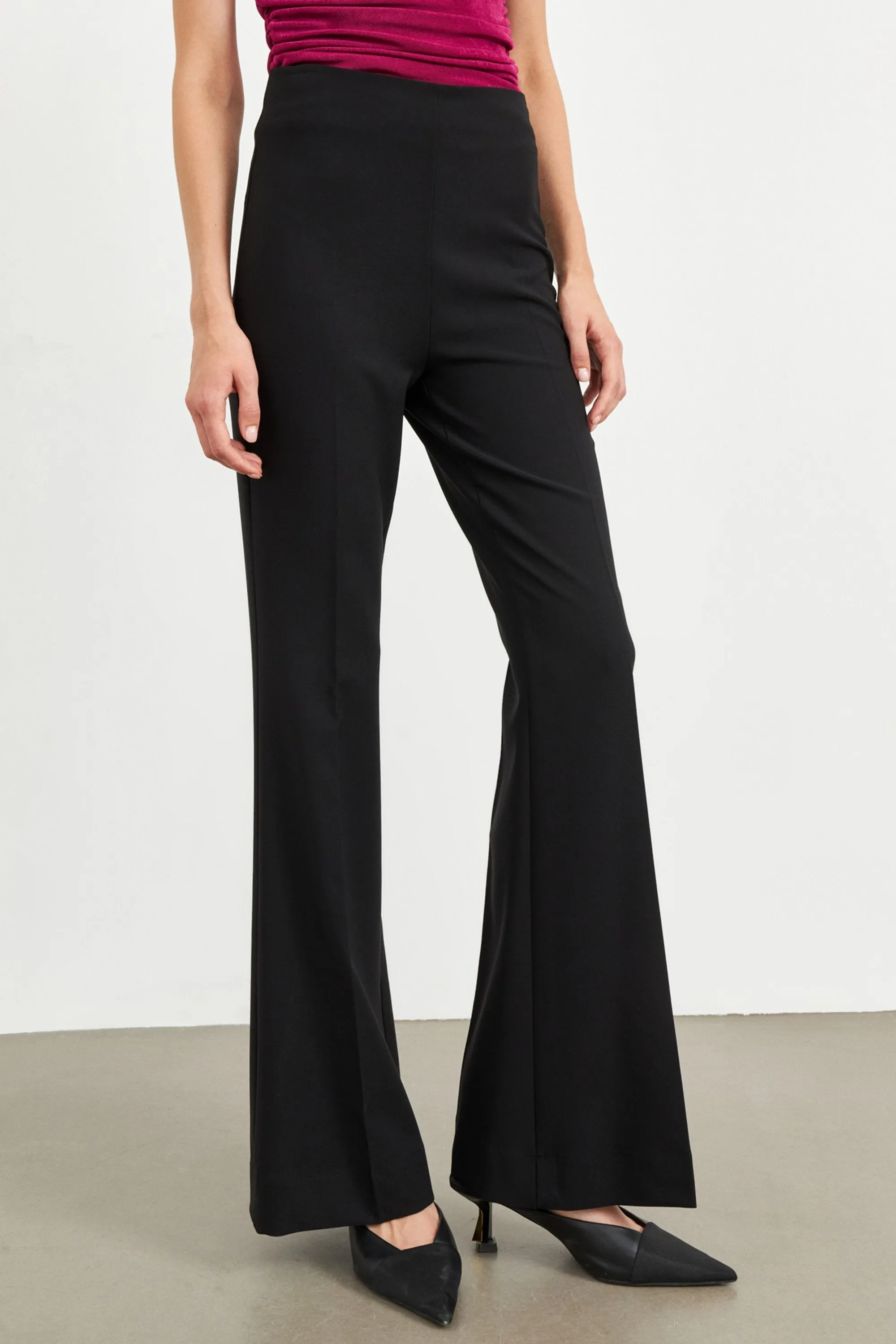 Setre Wide-Leg Trousers Black