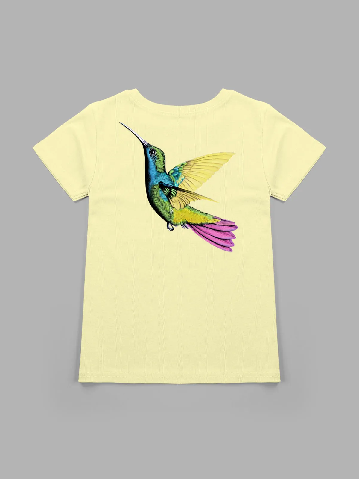 Shiny Printed Round Neck Short Sleeve T-shirts / Tops for Girls.